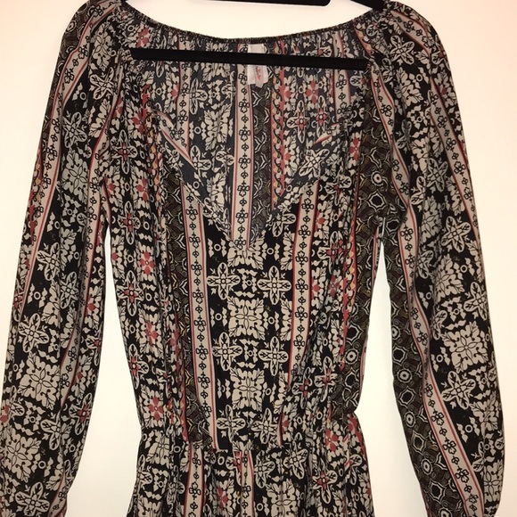 2 Hearts Black Patterned Romper - Picture 3 of 3